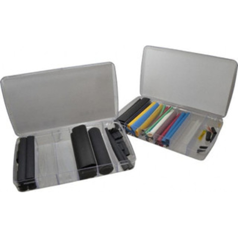 Alpha Wire 147 Piece, Heat Shrink Electrical Tubing Kit FEP, Nylon, Polyolefin, PTFE, PVC, PVDF, SR-XLPO and XLPO FKIT2 NC032 - 62253182