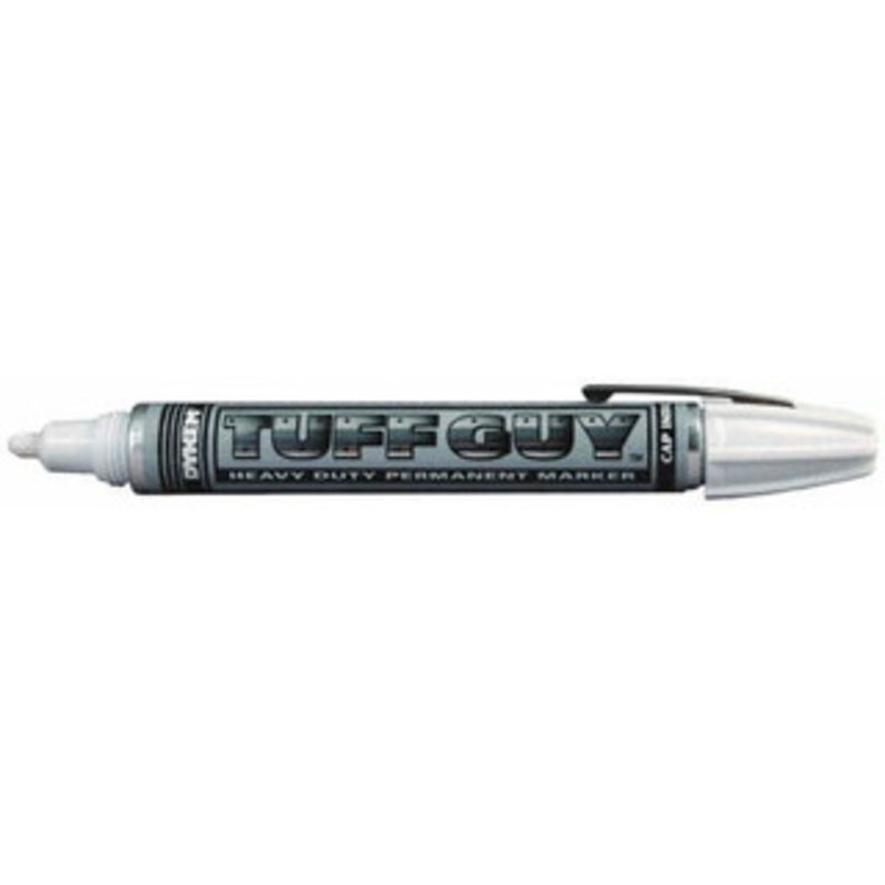 Dykem White Oil-Based Paint Marker Broad Tip, Non-Xylene Base Ink 44175 - 04400693