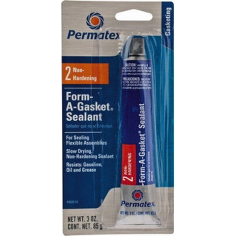 Permatex 3 oz Gasket Sealant -65 to 400F, Black, Comes in Tube 80016 - 77847523