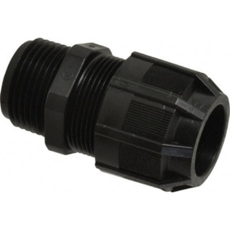 Thomas & Betts 0.31 to 0.56 Liquidtight Straight Strain Relief Cord Grip 3/4 NPT, 2-3/16 OAL, Nylon 2931NM - 94349727