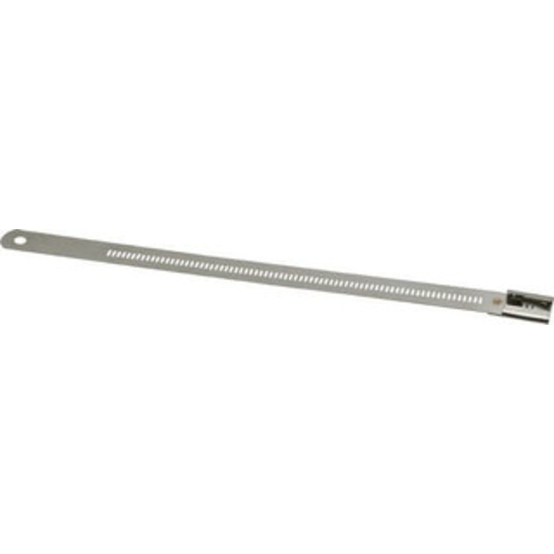 Thomas & Betts 6 Long Black Stainless Steel Standard Cable Tie 250 Lb Tensile Strength, 0.25mm Thick, 4 Max Bundle Diam TYS6-470 - 54060389