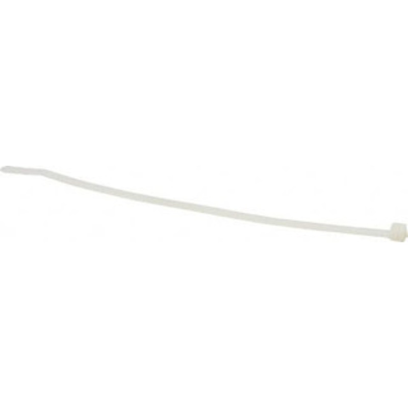 Thomas & Betts 7-1/2 Long Natural (Color) Nylon Standard Cable Tie 50 Lb Tensile Strength, 1.35mm Thick, 1-1/2 Max Bundle Diam L-7-50-9-C - 73125221