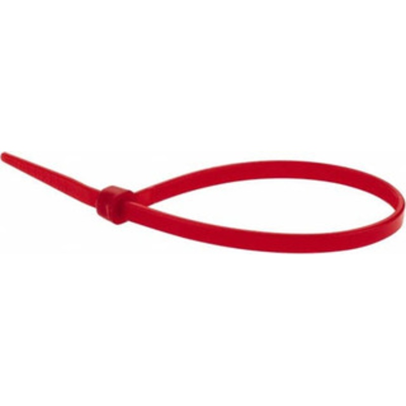 Value Collection 6 Long Red Nylon Standard Cable Tie 40 Lb Tensile Strength, 38mm Max Bundle Diam TSL-150-I-YR-M - 68951300