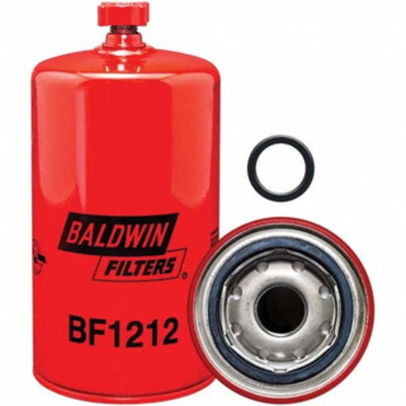 Baldwin Filters Automotive Fuel/Water Separator Element AC Delco TP1001, Case E1950565, Caterpillar 9Y4432, Cummins 3308638, Donaldson P558020, Fleetguard FS1222, Ford V79080, Fram PS3712, GMC 25011693, Hastings FF863 BF1212 - 16645053