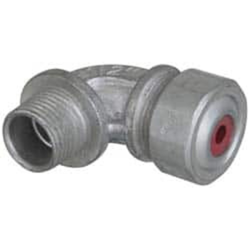 Crouse-Hinds 0.15 to 0.25 Liquidtight Elbow Strain Relief Cord Grip 1/2 NPT, 1-13/16 OAL, Malleable Iron CG5090 250 - 04499232