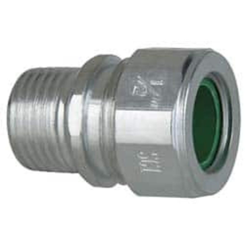 Crouse-Hinds 0.45 to 0.56 Liquidtight Straight Strain Relief Cord Grip 1/2 NPT, 1-5/16 OAL, Steel CG50 560 - 04499174