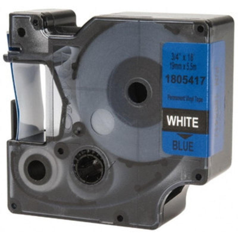 DYMO 3/4 x 18 ft. Blue Vinyl Label Printer Cartridge For RHINO 4200, 5200, 6000, 6500 1805417 - 45715760