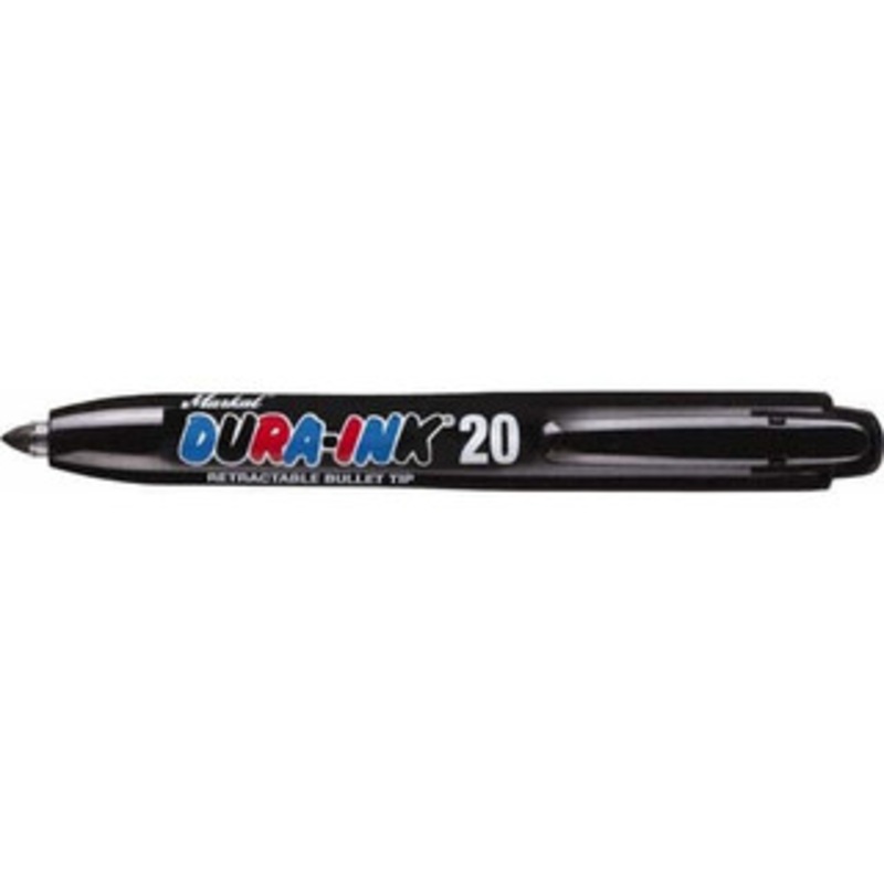 Markal Black Permanent Marker Fine Medium Tip, Alcohol Base Ink 96575 - 43383066