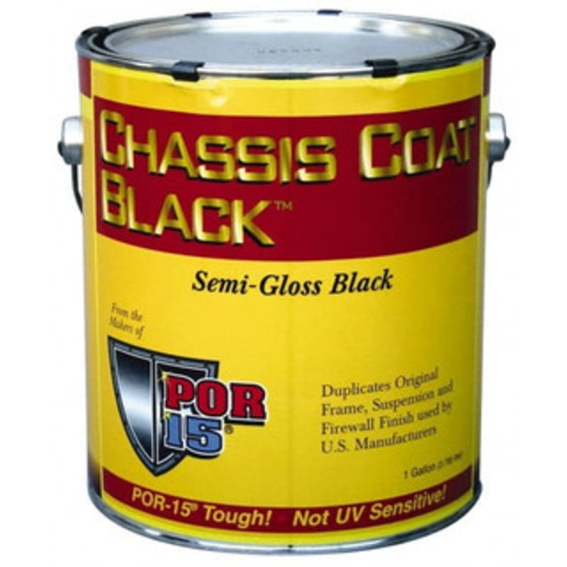 POR-15 Semigloss Black Automotive Topcoat 1 Gal Can with Handle 45901 - 59505719