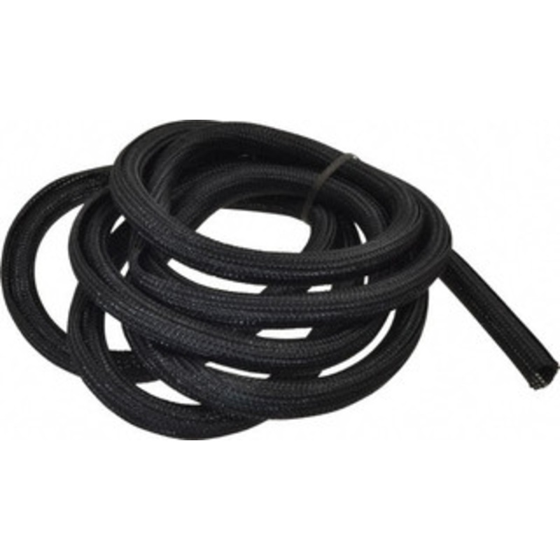 Techflex Black Braided Cable Sleeve 10 ft. Coil Length, -103 to 257F F6N0.50-10 - 71403976