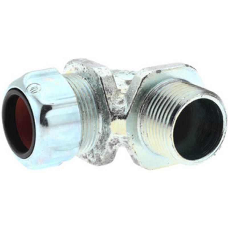Thomas & Betts 0.62 to 0.75 Liquidtight Elbow Strain Relief Cord Grip 3/4 NPT, Iron 2274 - 54116983