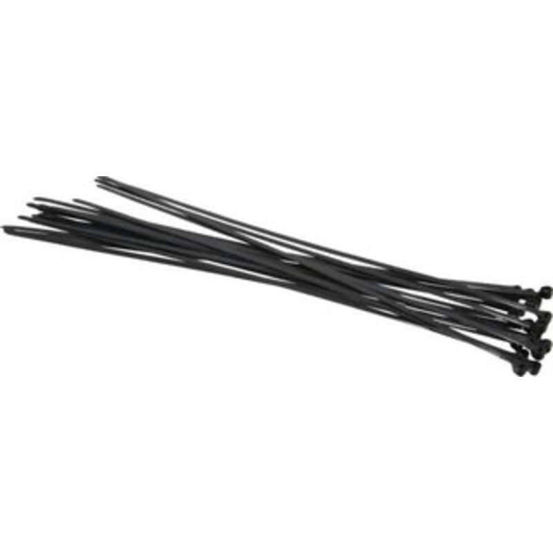 Thomas & Betts 14.2 Long Black Nylon Standard Cable Tie 50 Lb Tensile Strength, 1.4mm Thick, 101.6mm Max Bundle Diam TY528MX - 54066071