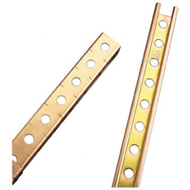 Thomas & Betts 8 ft. Long x 1-1/2 Deep x 1-1/2 Wide Steel Raceway No Cover, 1 Channel, Gold B 905 8 - 62409982