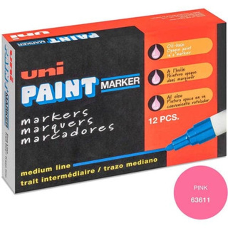 uni-ball Pink Paint Marker Bullet Tip 63611 - 97710602
