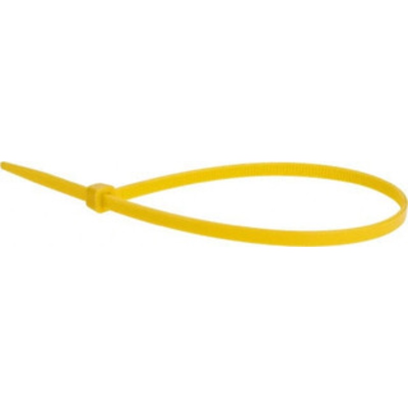 Value Collection 11 Long Yellow Nylon Standard Cable Tie 50 Lb Tensile Strength, 81mm Max Bundle Diam TSL-290-S-YY-M - 68952696