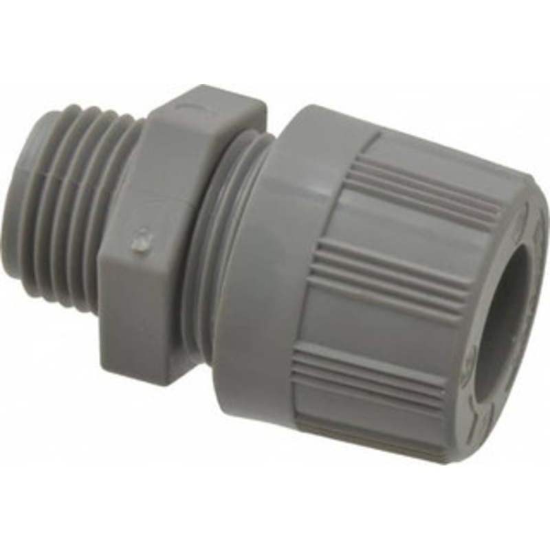 Woodhead - Molex 0.375 to 0.437 Liquidtight Straight Strain Relief Cord Grip 1/2 NPT, Nylon 5528 - 70497029