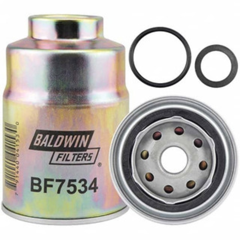 Baldwin Filters Automotive Fuel/Water Separator Element AC Delco XD79, Caterpillar 1041296, Donaldson P550390, Fleetguard FF5407, Ford 5025102, Fram PS4886, GMC 13240032, Hastings FF862, Komatsu Z148943692993, Purolator PFC222 BF7534 - 16641904