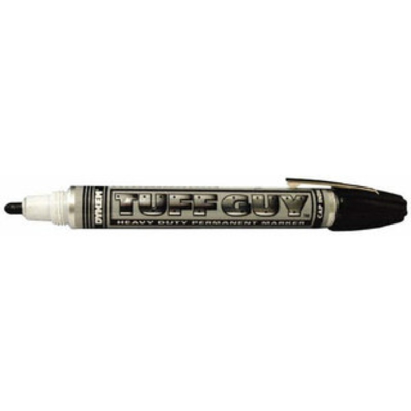 Dykem Black Oil-Based Paint Marker Broad Tip, Non-Xylene Base Ink 44203 - 04400727