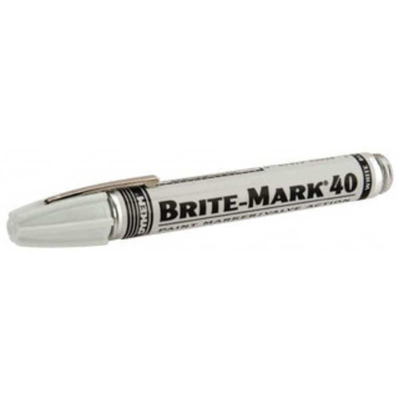 Dykem White Oil-Based Paint Marker Broad Tip, Oil Based 40008 - 07519325