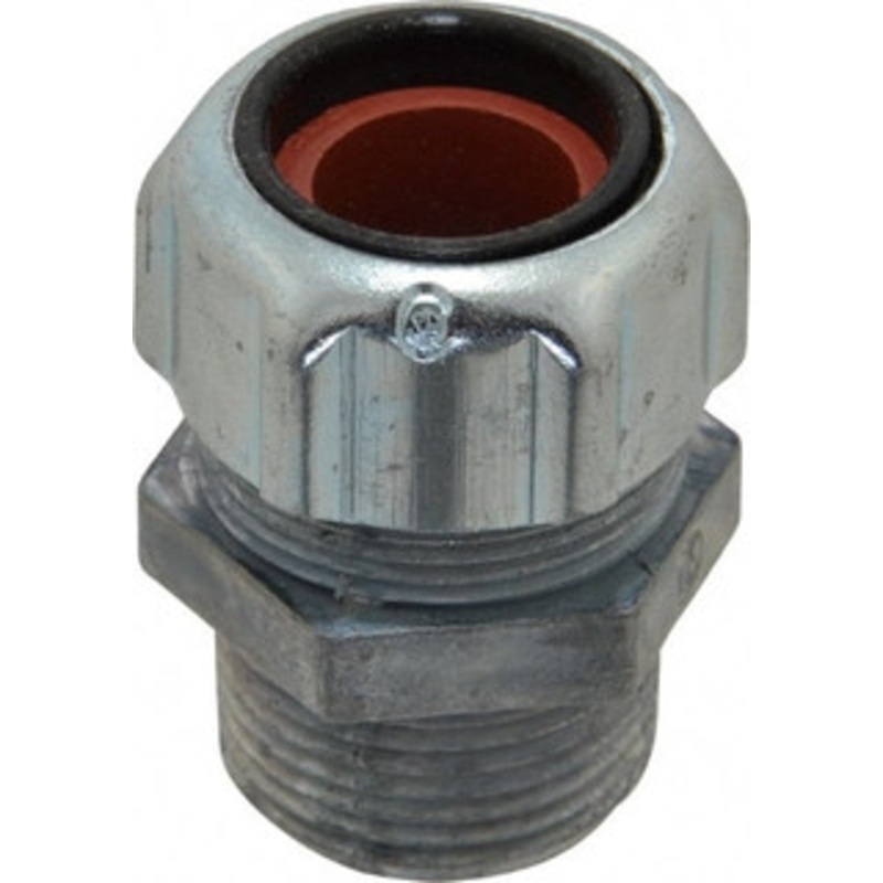 Thomas & Betts 0.5 to 0.625 Liquidtight Straight Strain Relief Cord Grip 3/4 NPT, 1-3/4 OAL, Zinc 2534 - 54059878