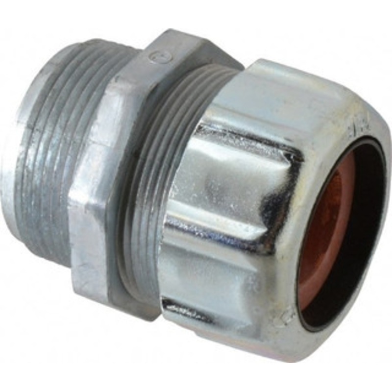 Thomas & Betts 0.812 to 1 Liquidtight Straight Strain Relief Cord Grip 1-1/2 NPT, 2-1/2 OAL, Zinc 2562 - 54059977