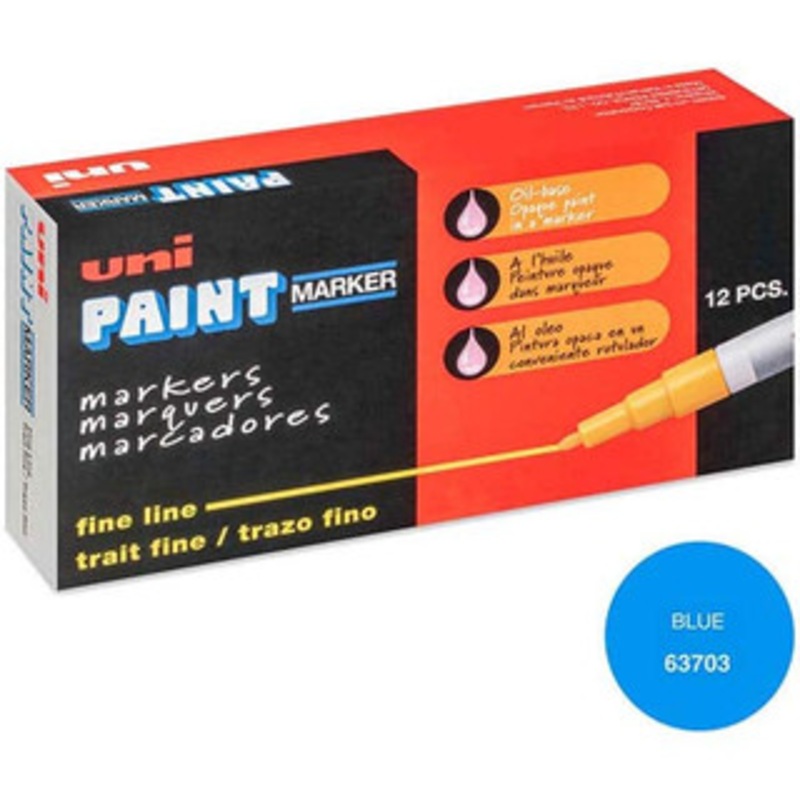 uni-ball Blue Paint Marker Line Tip 63703 - 82567082