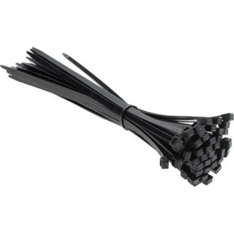 Value Collection 14-1/2 Long Black Nylon Standard Cable Tie 120 Lb Tensile Strength, 106mm Max Bundle Diam TSL-370-LHD-YB - 61432407