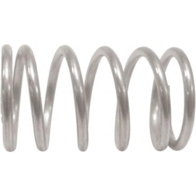 Associated Spring Raymond 27mm OD 135mm Free Length Compression Spring 5.85 Lb Spring Rating, 2.01mm Wire, 106 N Max Workload, 21mm Solid Height, Stainless Steel D22820 - 69085645