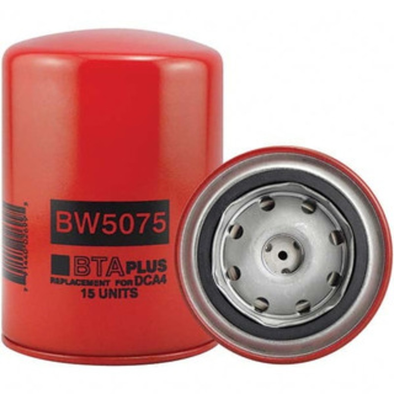 Baldwin Filters Automotive Coolant Filter Case J318318, Caterpillar 3I1292, Cummins 3318318, Donaldson P552075, Fleetguard WF2075, Ford V26206, Fram PR3392A, Hastings WC19, John Deere PMWF2075, Komatsu CUWF2075, Nalco DDF30032 BW5075 - 16643603