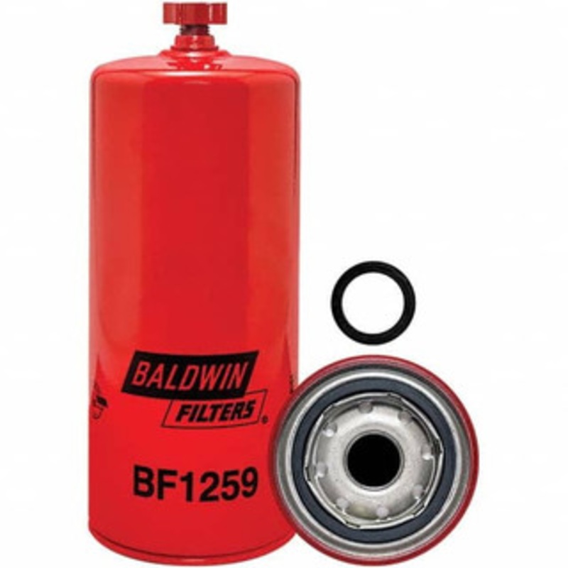 Baldwin Filters Automotive Fuel/Water Separator Element AC Delco TP1292, Case J329289, Caterpillar 2802700, Cummins 3329289, Donaldson P551000, Fleetguard FS1000, Fram PS8048, GMC 25313753, Hastings FF1060, John Deere RE160384 BF1259 - 16645418