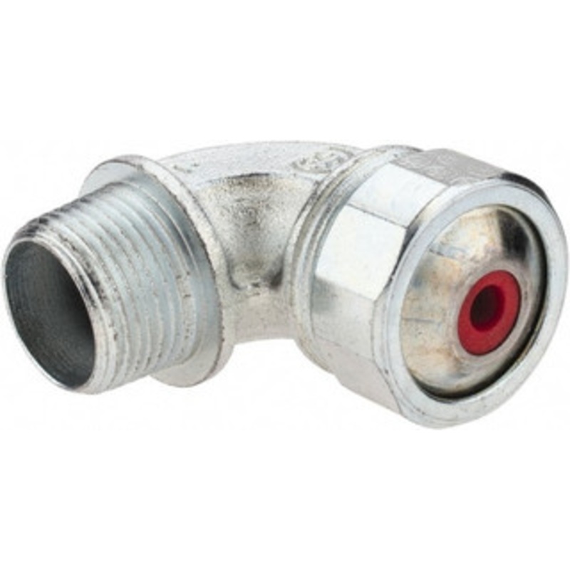 Crouse-Hinds 0.15 to 0.25 Liquidtight Elbow Strain Relief Cord Grip 3/4 NPT, 2-5/16 OAL, Malleable Iron CG7590 250 - 04504676