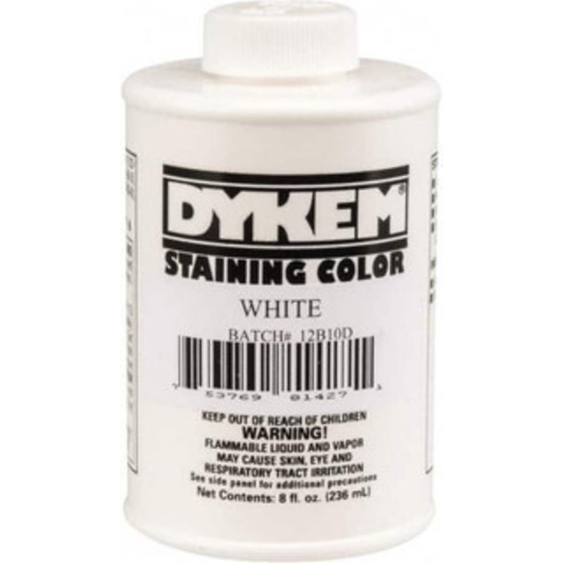 Dykem 8 Ounce White Staining Color Brush in Cap Container 81427 - 02598803
