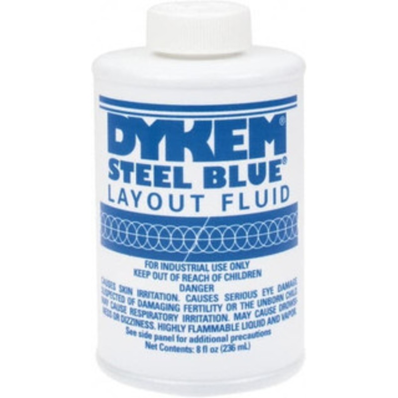 Dykem Blue Layout Fluid 8 Ounce Brush Top Can 80400 - 00264044