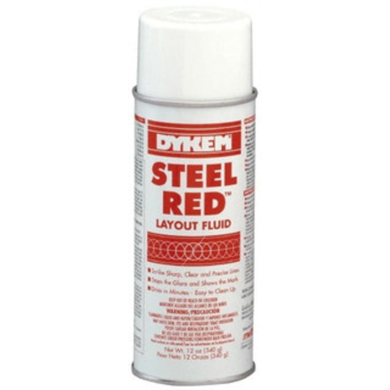 Dykem Red Layout Fluid 12 Ounce Aerosol Can 80096 - 00264408