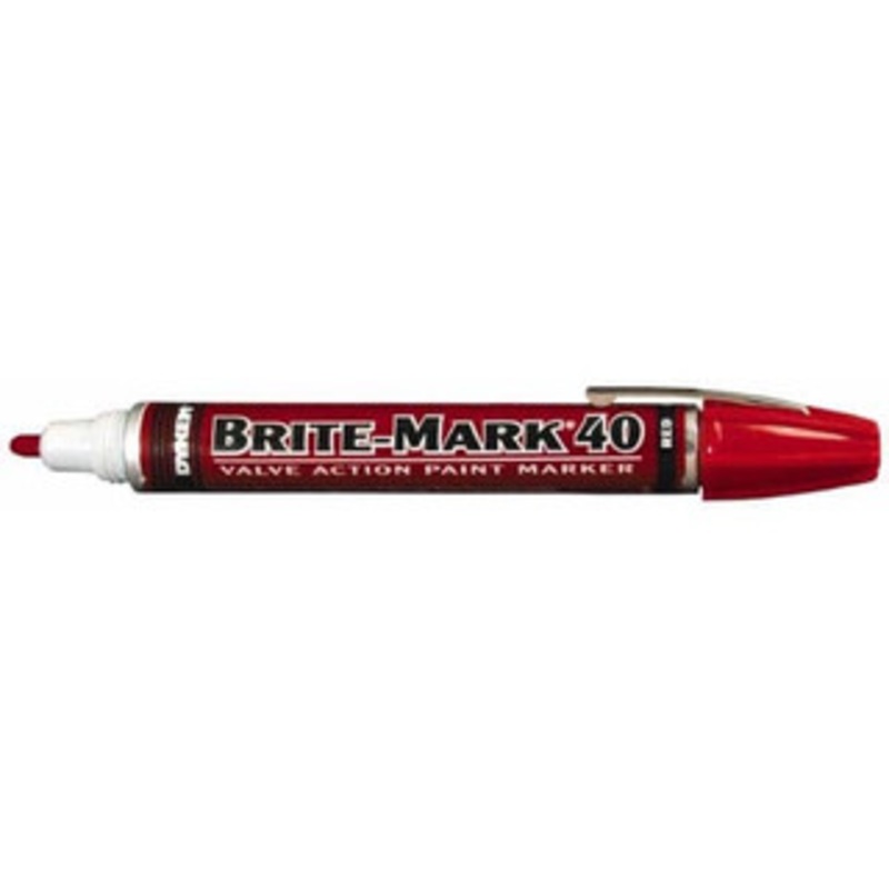 Dykem Red Oil-Based Paint Marker Broad Tip, Oil Based 40002 - 07519283