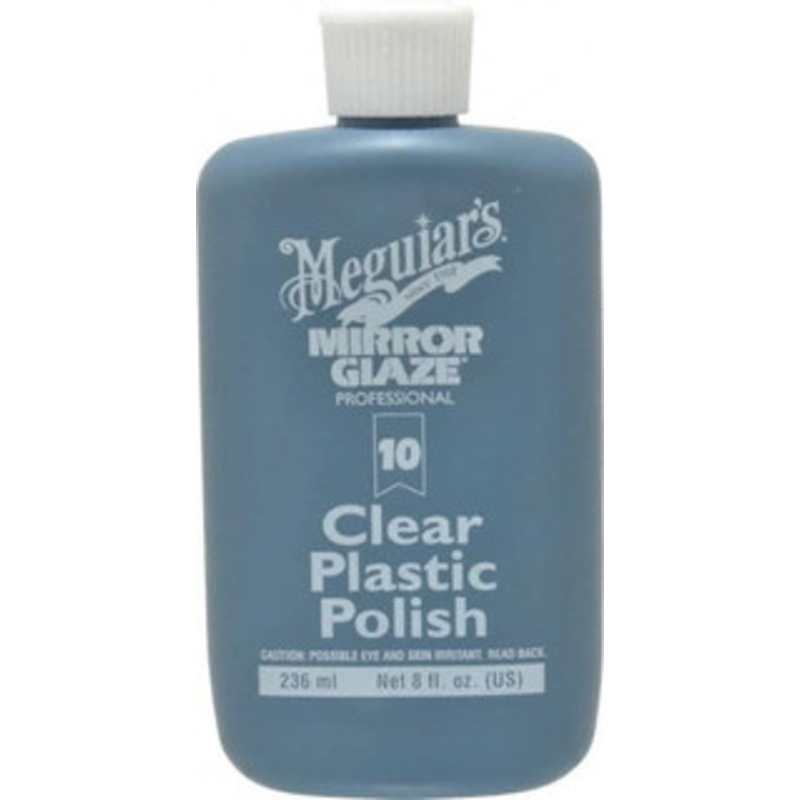 Meguiars Mirror Glaze Automotive Plastic Polish 8 oz Bottle MEGUM1008 - 73330904