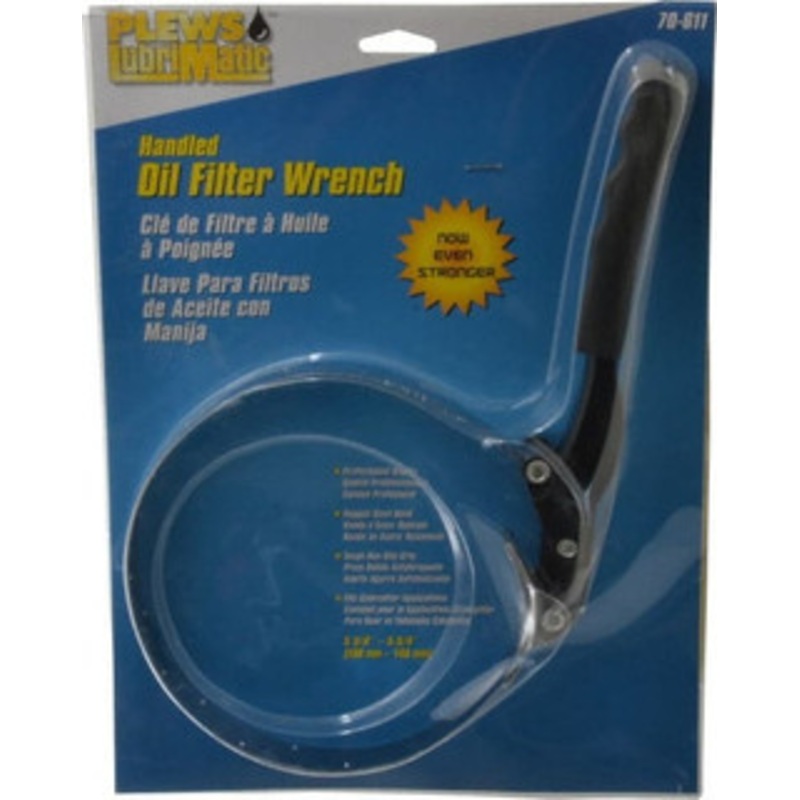 Plews Stant Steel Standard Handle Tractor Oil Filter Wrench 5-3/8 to 5-3/4 Max Diam, For Filters from 5-3/8 to 5-3/4 LUBR70611 - 33001462
