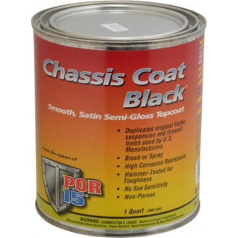 POR-15 Semigloss Black Automotive Topcoat 1 Qt Can 45904 - 59505727