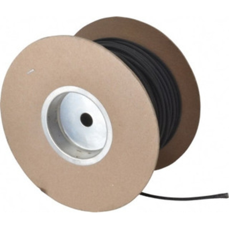 Techflex Black Braided Expandable Cable Sleeve 500 ft. Coil Length, -103 to 257F PTN0.25BK500 - 03080025