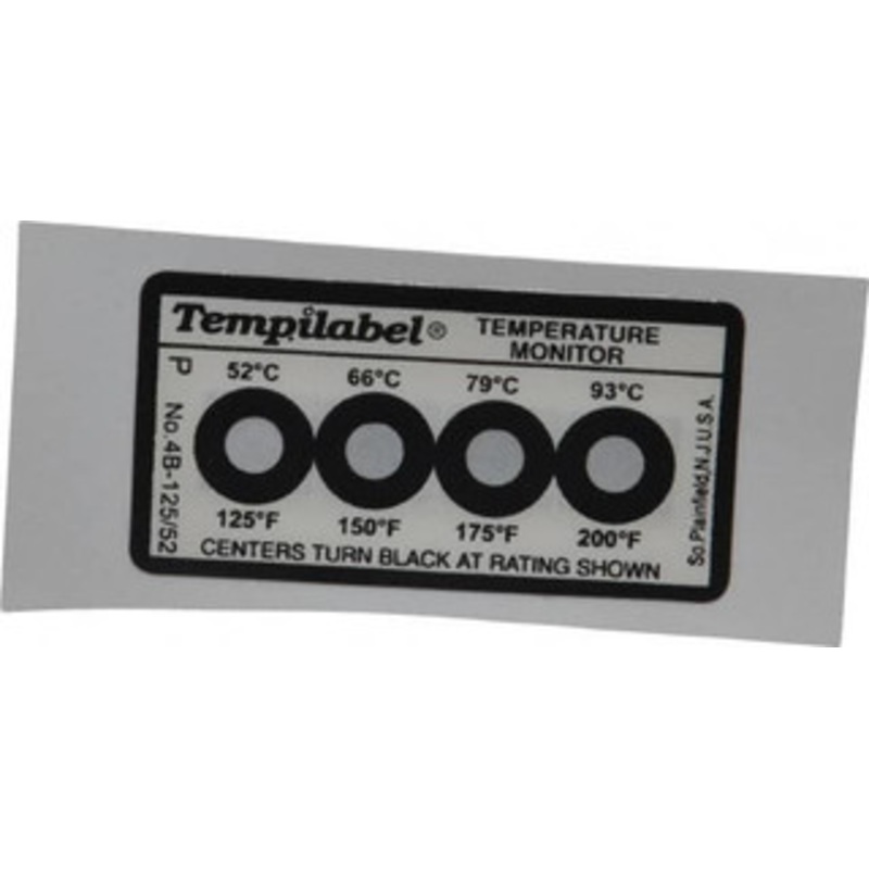 Tempil 52/66/79/93C Temp Indicating Label 26706 - 06832612