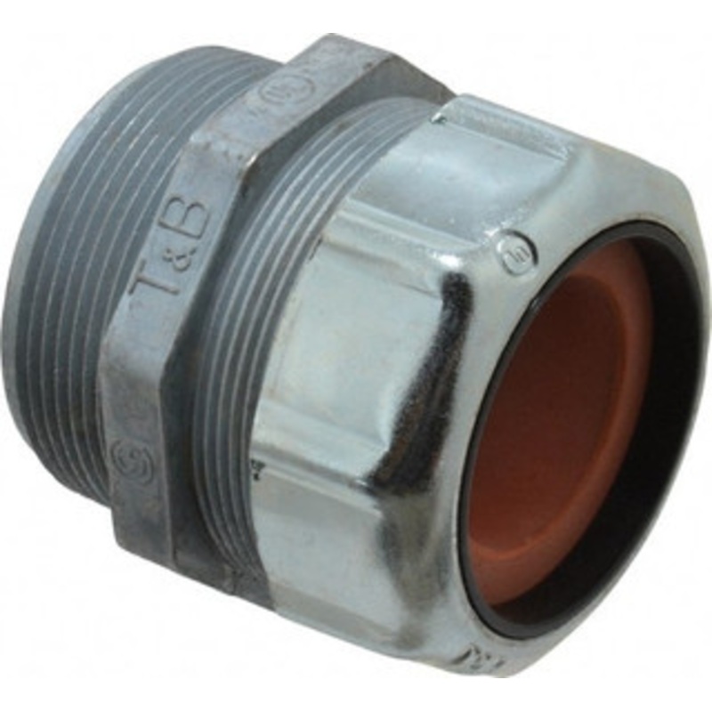 Thomas & Betts 1.125 to 1.375 Liquidtight Straight Strain Relief Cord Grip 2 NPT, 2-5/8 OAL, Zinc 2573 - 54060009