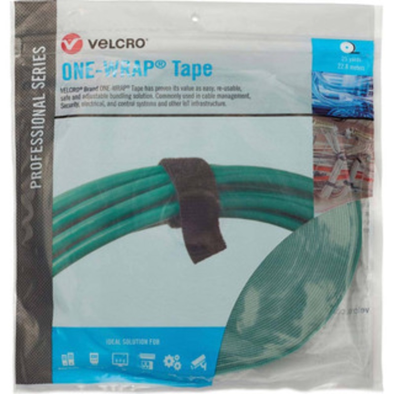Velcro Cable Ties, Cable Tie Type: Reusable Cable Tie, Material: Hook and Loop, Color: Green, Overall Length (Feet): 75, Overall Length (Decimal Inch): 300.00000, Maximum Bundle Diameter (Inch): 1 31047 - 16427114