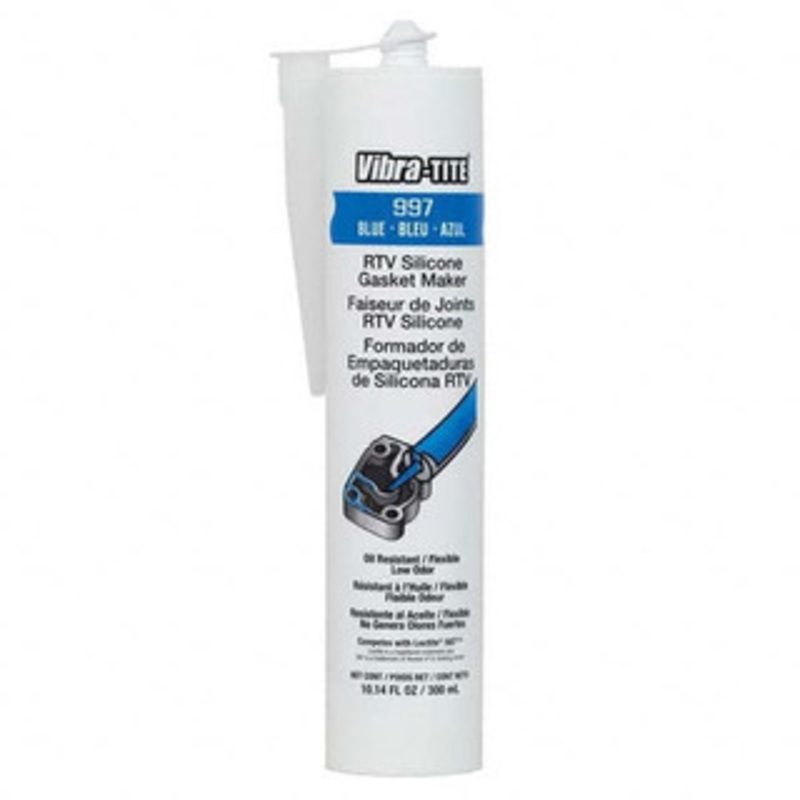 Vibra-Tite 300 mL Cartridge, Blue RTV Silicone Gasket Maker -65 to 500 F, 24 hr Full Cure Time 99730 - 98922354