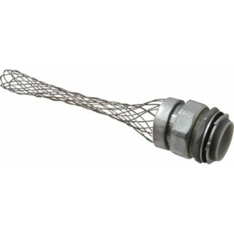 Woodhead - Molex Liquidtight Straight Strain Relief Cord Grip 2 NPT, 7-1/2 OAL, Iron & Zinc-Plated Steel 36375 - 70497623