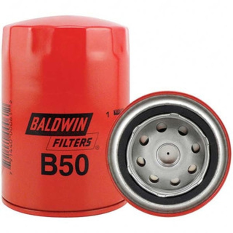 Baldwin Filters Automotive Oil Filter Allis Chalmers 4512207-3, Caterpillar 666-3172, Donaldson P779135, Fleetguard LF607, Ford CCICZ6731G, Fram PB502, GMC 6437411, Hastings LF117, John Deere HMF600L04340, Mobil 1 MA3US B50 - 16646358