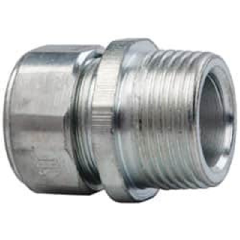 Crouse-Hinds 0.55 to 0.65 Liquidtight Straight Strain Relief Cord Grip 3/4 NPT, 1-5/16 OAL, Steel CG75 650 - 04504585