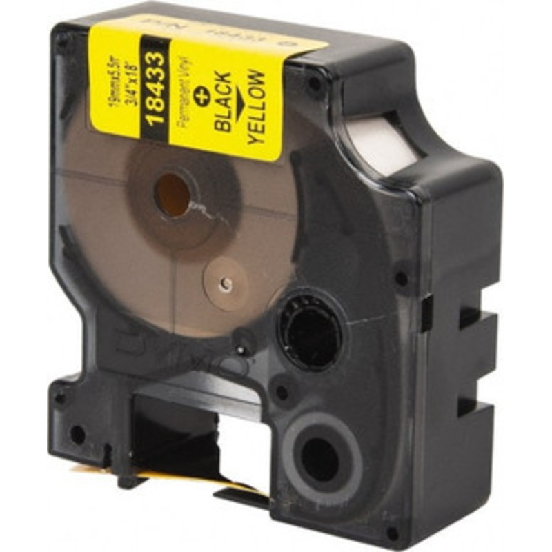 DYMO 3/4 x 18 ft. Yellow Vinyl Tape For RHINO 4200, RHINO 5000, 5200, 6000, 6500 18433 - 41144726