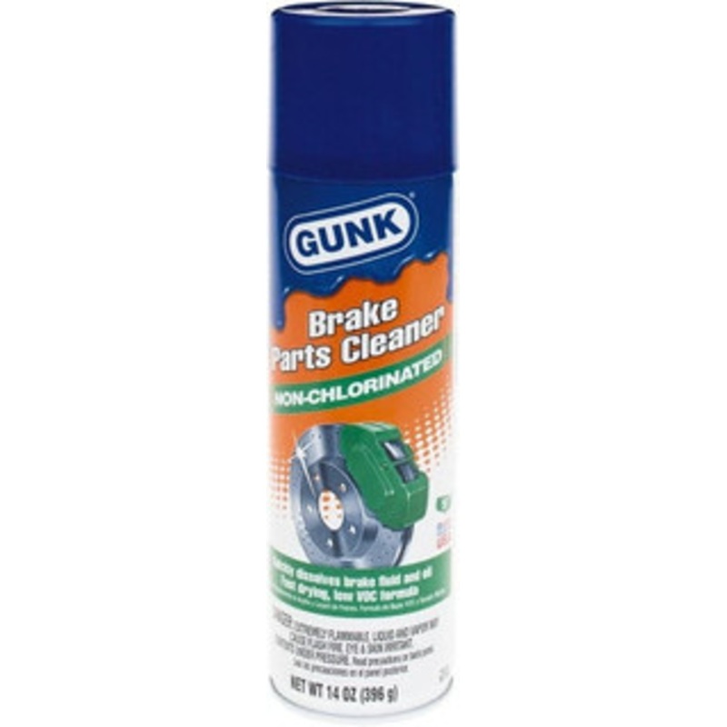 GUNK 14 oz Aerosol Can with Straw Automotive Brake Parts Cleaner Nonchlorinated, Flammable M709 - 55963425