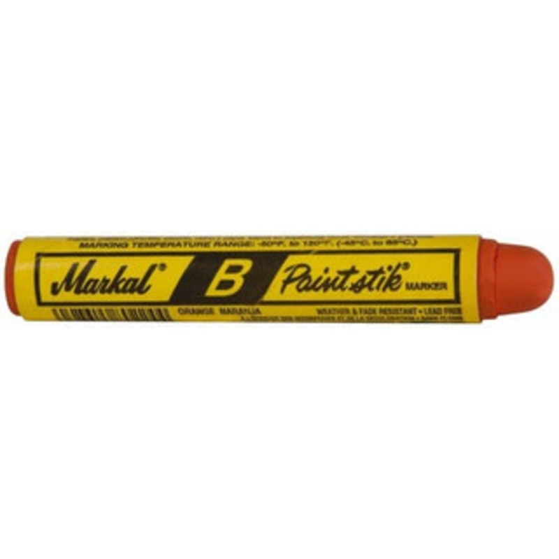 Markal Orange Marker/Paintstick Fine Tip, Oil Base Ink 80224 - 36967206