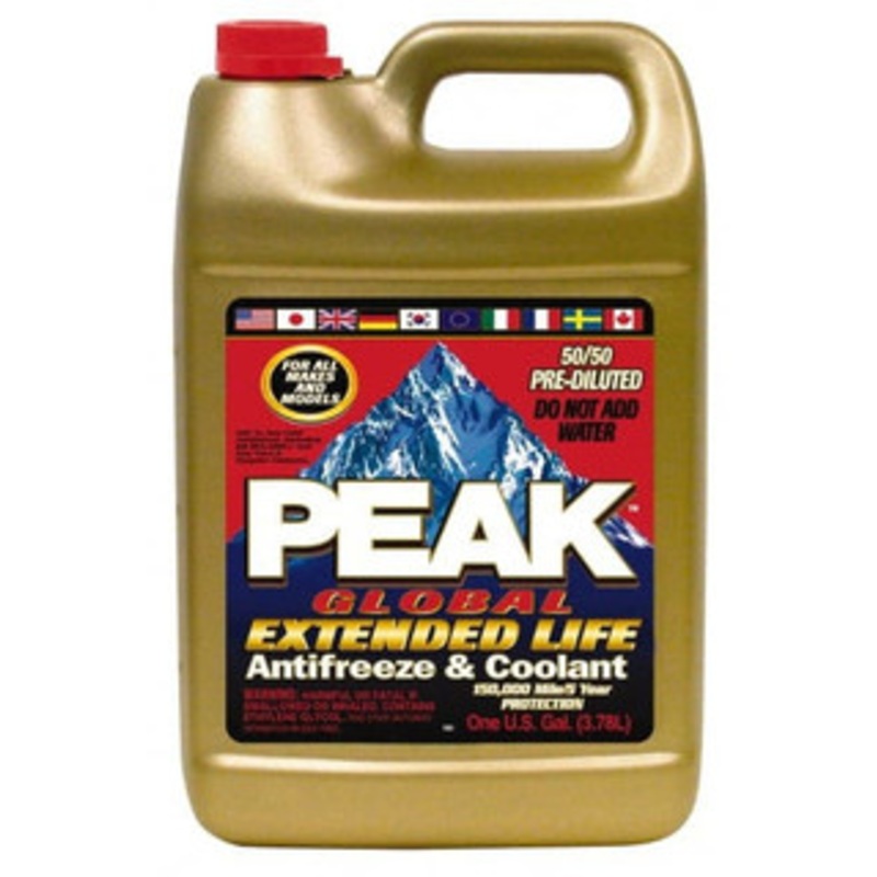 PEAK 1 Gal Extended Life Premixed Antifreeze & Coolant Ethylene Glycol, Organic Acid Inhibitor, De-Ionized Water Composition PXAB53 - 48635270